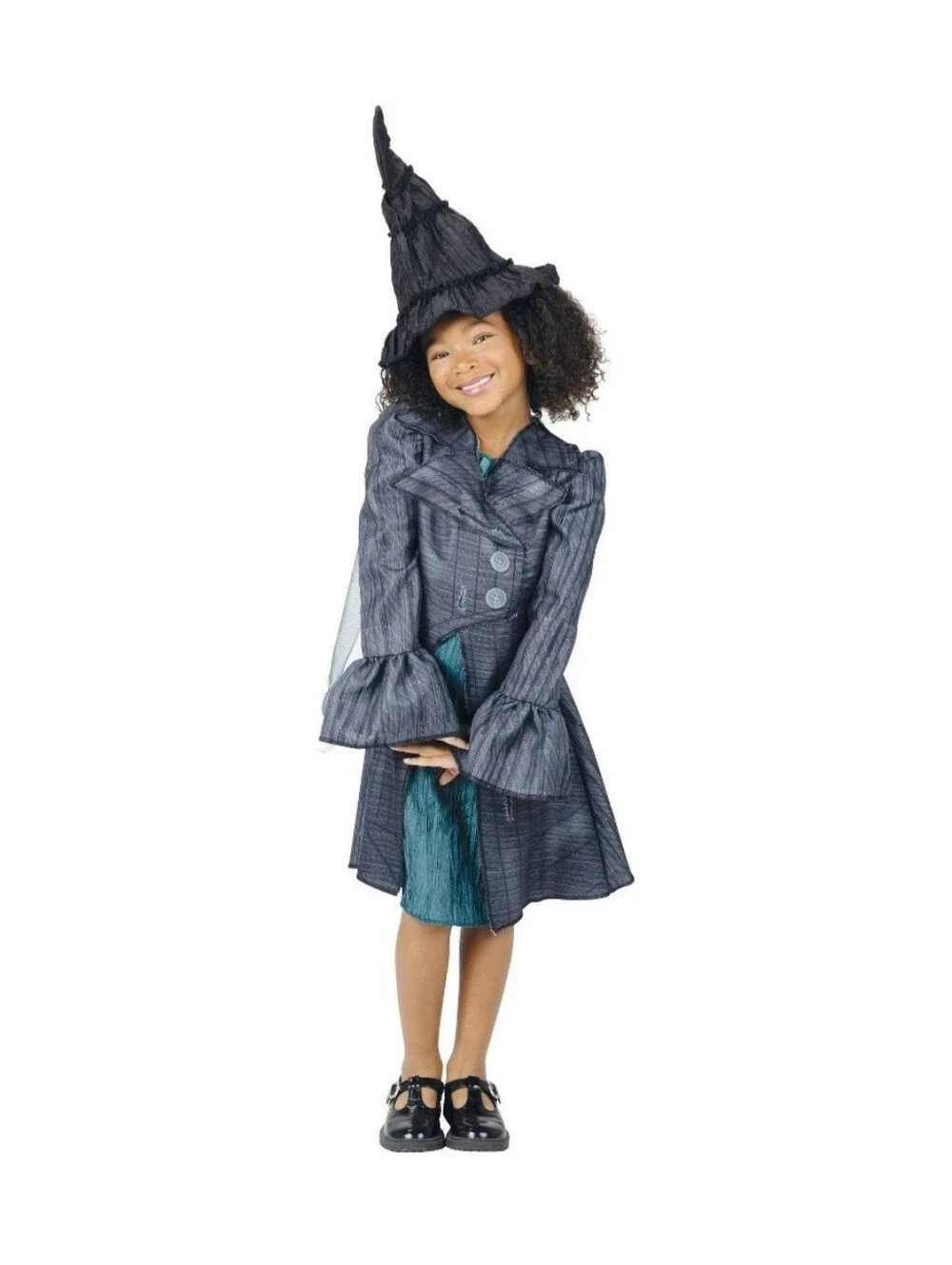 NIB Wicked Movie Deluxe Elphaba Outlaw Costume Dress Up Set Size 4-6X Halloween
